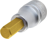 HAZET Screwdriver socket 986A-7/32 ∙ Square, hollow 12.5 mm (1/2 inch) ∙ Inside hexagon profile ∙∙ 7⁄32 ″