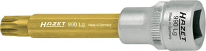 HAZET Screwdriver socket 990LG-8 ∙ Square, hollow 12.5 mm (1/2 inch) ∙ Internal serration profile XZN ∙∙ M8