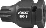 HAZET Impact screwdriver socket 990S-14 ∙ Square, hollow 12.5 mm (1/2 inch), Outside hexagon 24 mm ∙ Internal serration profile XZN ∙∙ M14