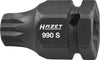 HAZET Impact screwdriver socket 990S-18 ∙ Square, hollow 12.5 mm (1/2 inch), Outside hexagon 24 mm ∙ Internal serration profile XZN ∙∙ M18