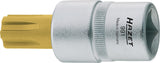 HAZET Screwdriver socket 991-10 ∙ Square, hollow 12.5 mm (1/2 inch) ∙ Spline Socket Ribe-CV ∙∙ M10