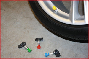 TPMS tyre bleeder, green, left rear