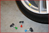 TPMS tyre bleeder, yellow, front left