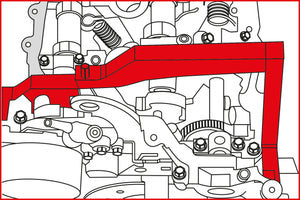 Motoreinstell-Werkzeug-Satz für BMW / Mini / PSA, 7-tlg. 1,4 Motoren