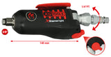 3/8" MONSTER Xtremelight mini pneumatic impact driver with forward/reverse rocker, 108Nm
