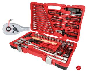 1/2" Universal tool kit set, 47 pcs