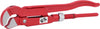 Swed. pattern pipe wrench 45°angled,1/2"