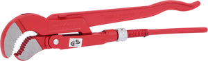 Swed. pattern pipe wrench 45°angled,1"