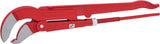 Swed. pattern pipe wrench 45° angled, 3"