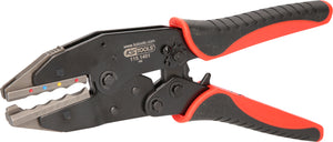 Crimp pliers for insulated impact links with shrink tubing
