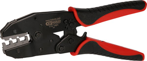 Crimp pliers for insulated terminals and end connectors with shrink tubing