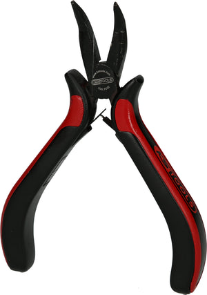 Precision long nosed pliers, curved, 130mm