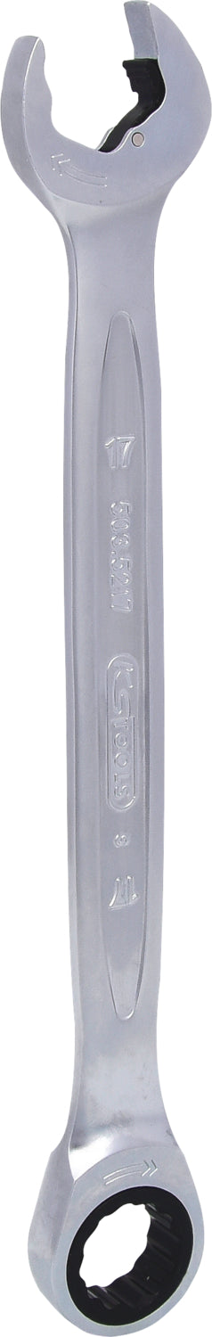 DUO GEARplus Jeu de clés mixtes à cliquet avec système de cliquet dans la fourche 17 mm
