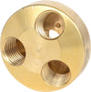 1/4" Brass pneumatic 3 way separator, 41mm