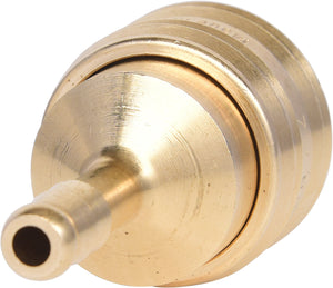 Connector with hose tail, brass, Ø6mm