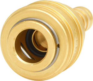 Connector with hose tail, brass, Ø9mm