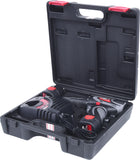 1/4'' Cordless screwdriver, 24Nm, 400 r.p.m. 10,8V, with 2 batteries and 1 charger