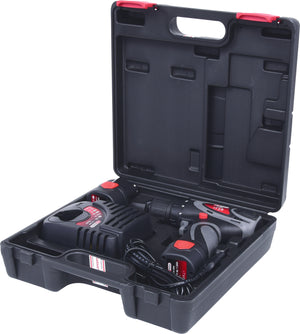 Cordless drill machine, 24Nm, 1.870 r.p.m. 10,8V, with 2 batteries and 1 charger