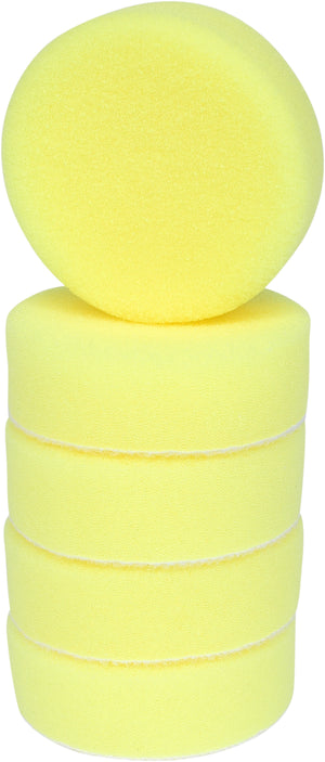 Tampons de nettoyage jaune, Ø 85,0mm, pack de 5