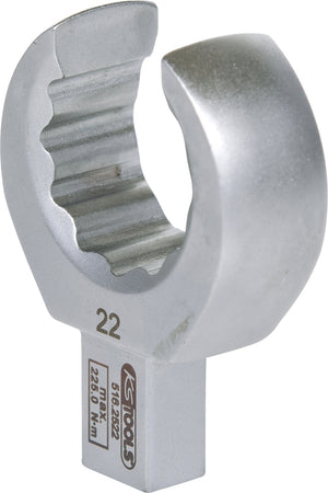 9x12mm Open push fit ring spanner (box wrench), 22mm