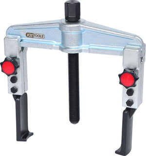 Quick adjustment universal 2 arm puller set with narrow and extended legs, 25-130 mm, 120 mm