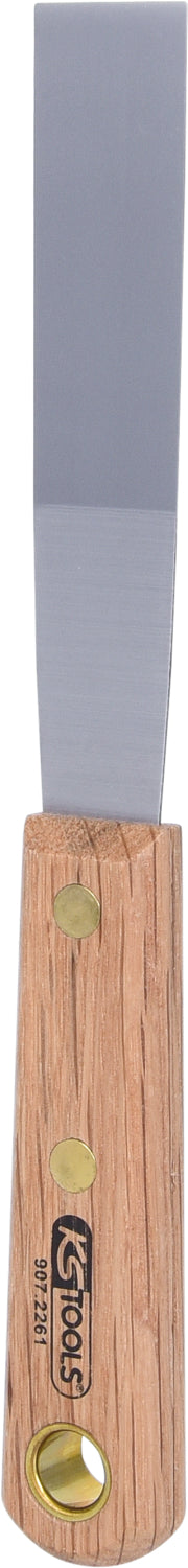 STAINLESS STEEL scraper, 25mm, wooden handle