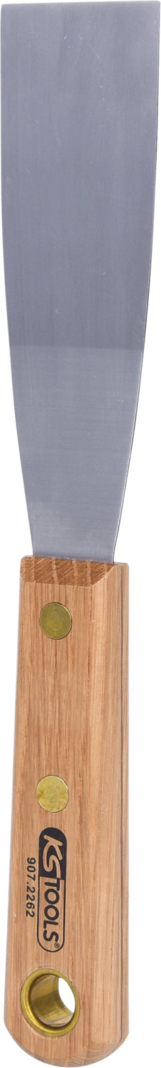 STAINLESS STEEL scraper, 38mm, wooden handle