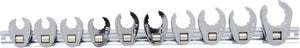 3/8" 12 point crawfoot wrench set, 10 pcs 10-22mm