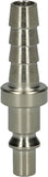 Metal air inlet connector with hose tail, Ø 10mm, 58mm