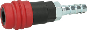 2-Level compressed air safety coupling with hose nozzle, 11mm
