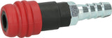 2-Level compressed air safety coupling with hose nozzle, 14.5mm