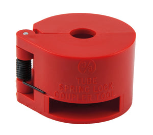 Barrel unlocking with spring, red, 3/8"