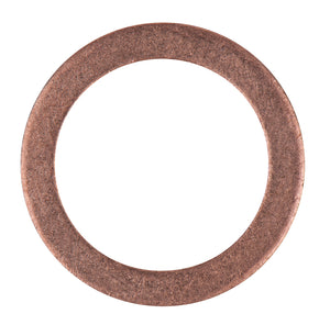 Copper washer, external-Ø 17mm, internal-Ø 12mm, pack of 10