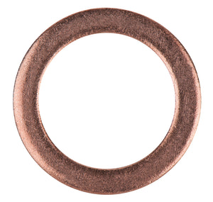 Copper washer, external-Ø 20mm, internal-Ø 14mm, pack of 25