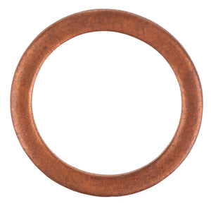 Copper washer, external-Ø 16mm, internal-Ø 12mm, pack of 25