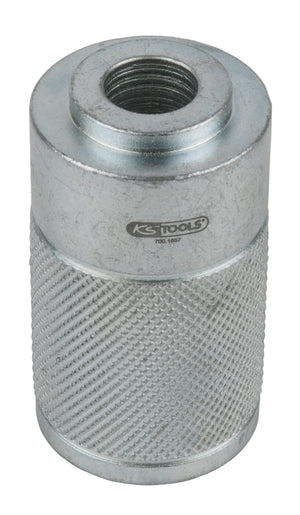 Distance piece with knurled, extension