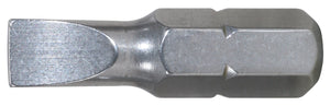 1/4" STAINLESS STEEL bit for slotted screws, 25mm, 3mm