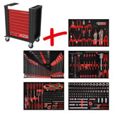 Performance plus workshop tool trolley set P10 with 279 tools for 5 drawer