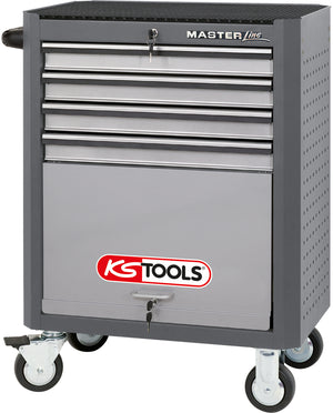 MASTERline tool cabinet,with 4 drawers grey/silver