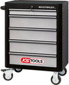 MASTERline tool cabinet,with 5 drawers black/silver