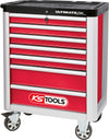 ULTIMATEline tool cabinet,with 7 drawers,red/silver