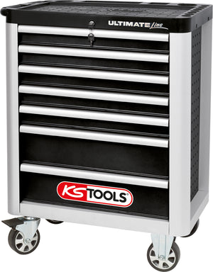 ULTIMATEline tool cabinet,with 7 drawers,black/silver