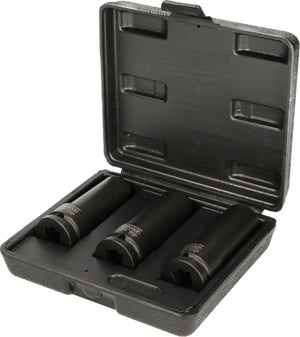 1/2" special impact socket set for screwed tracking plates, 3 pcs