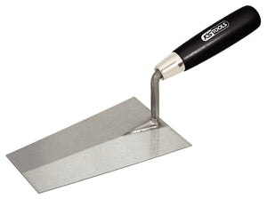 Gauging trowel, square edged, 240mm, with wood handle