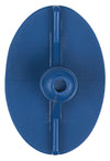 Pastille à coller elliptique, platte 48 x 33 mm