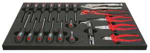 Screwdriver and pliers set, 27 pcs, 1/1 system insert
