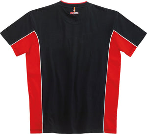 T-Shirt, rouge et noir, XL
