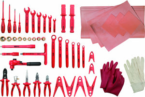 Professional electricians tool set, 53 pcs