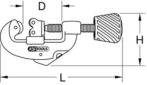 Pipe cutter 3-38 mm
