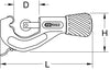 Teleskop-Rohrabschneider für Edelstahl (Inox) Rohre, 3-38mm